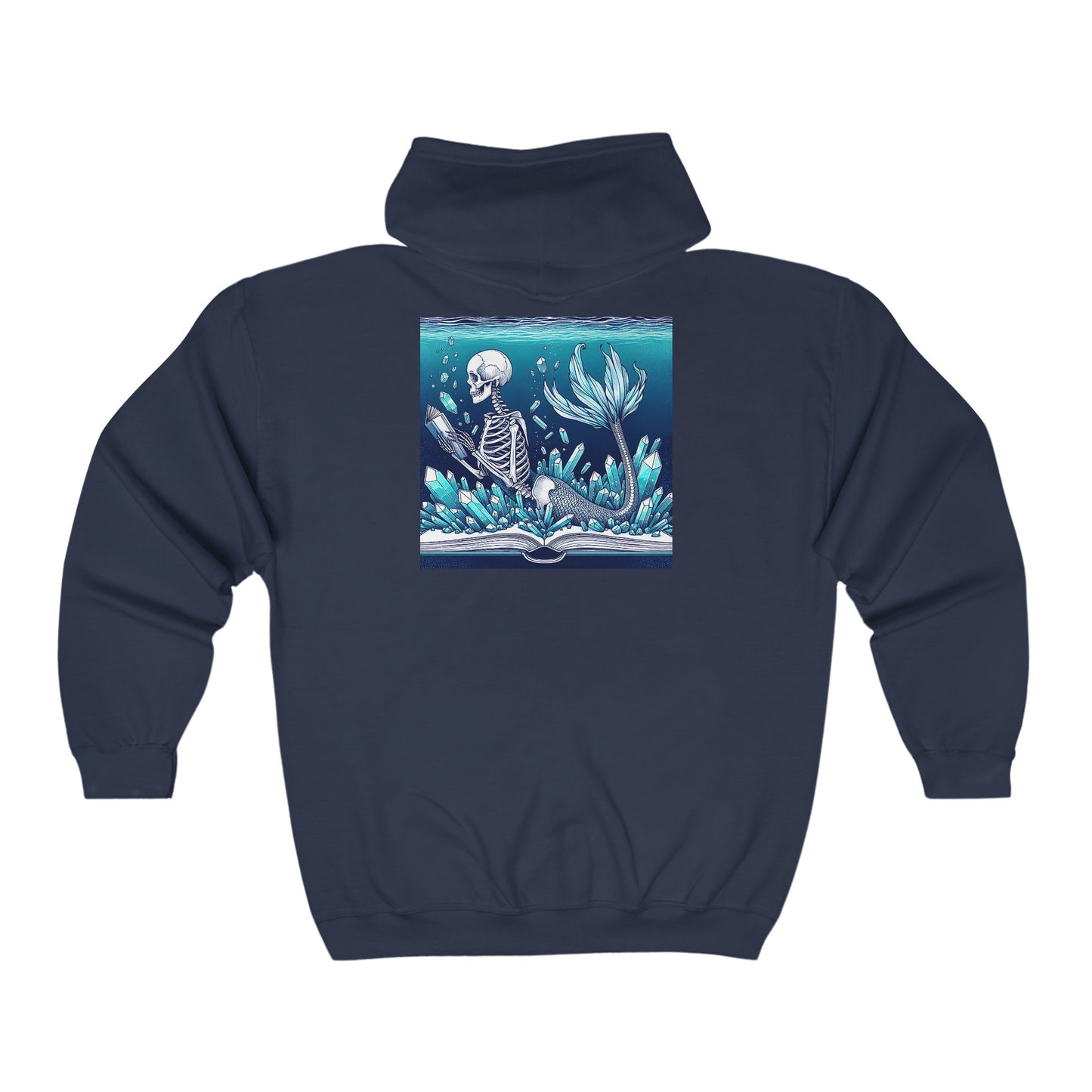 Mermaid Skeleton Zip Sweatshirt