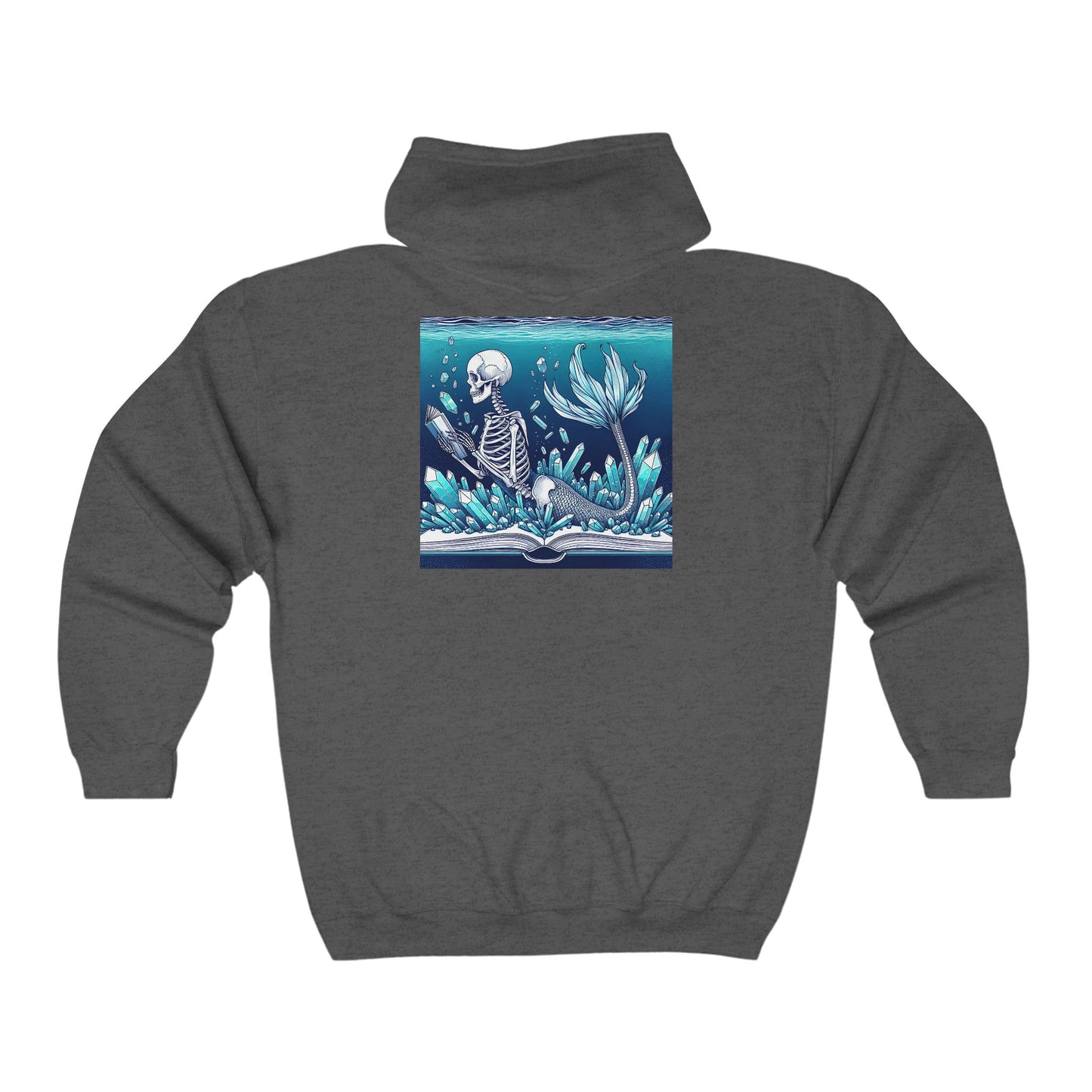 Mermaid Skeleton Zip Sweatshirt