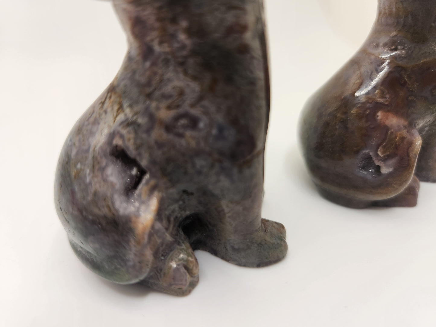 Moss Agate Wolves