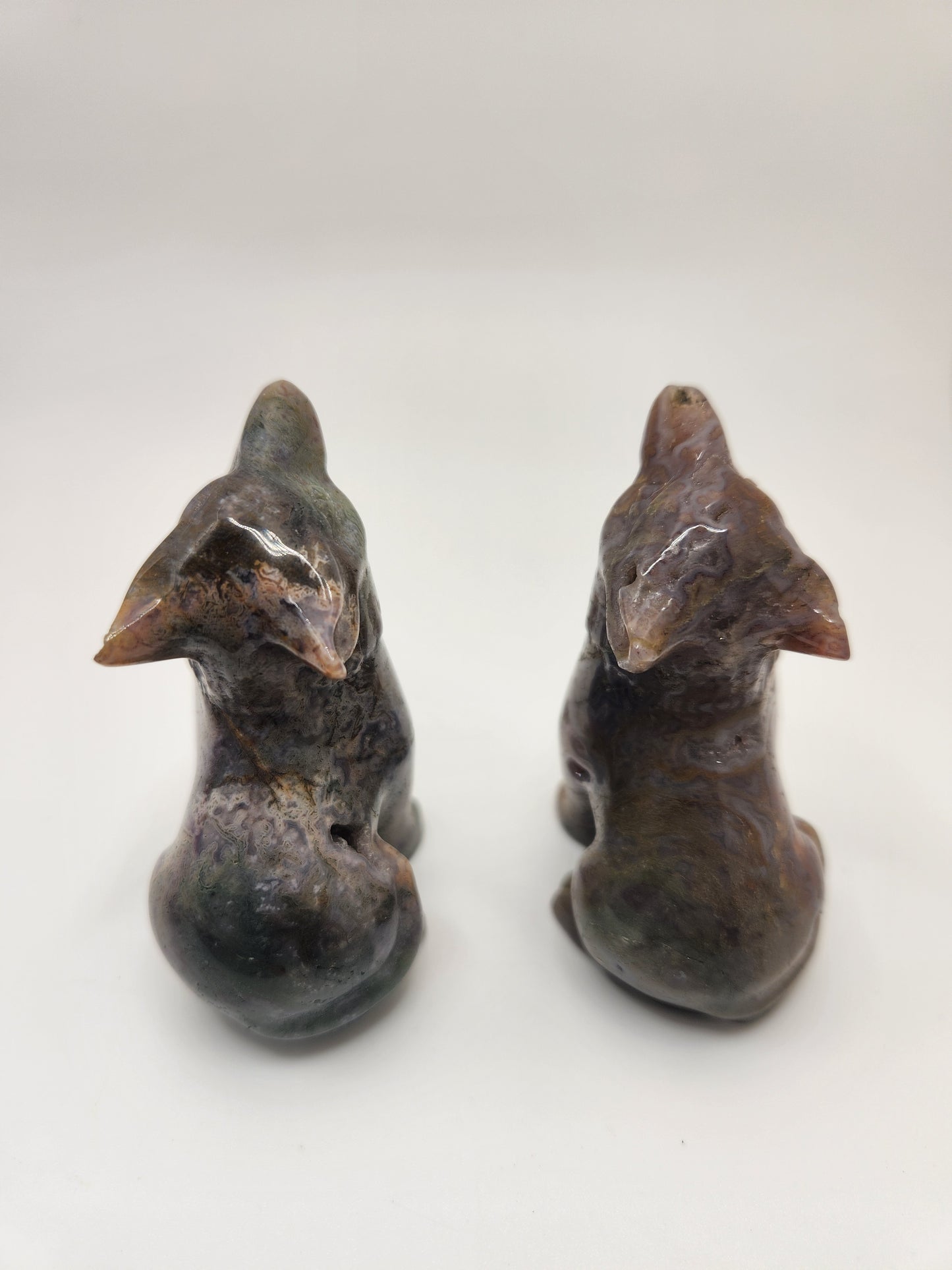 Moss Agate Wolves
