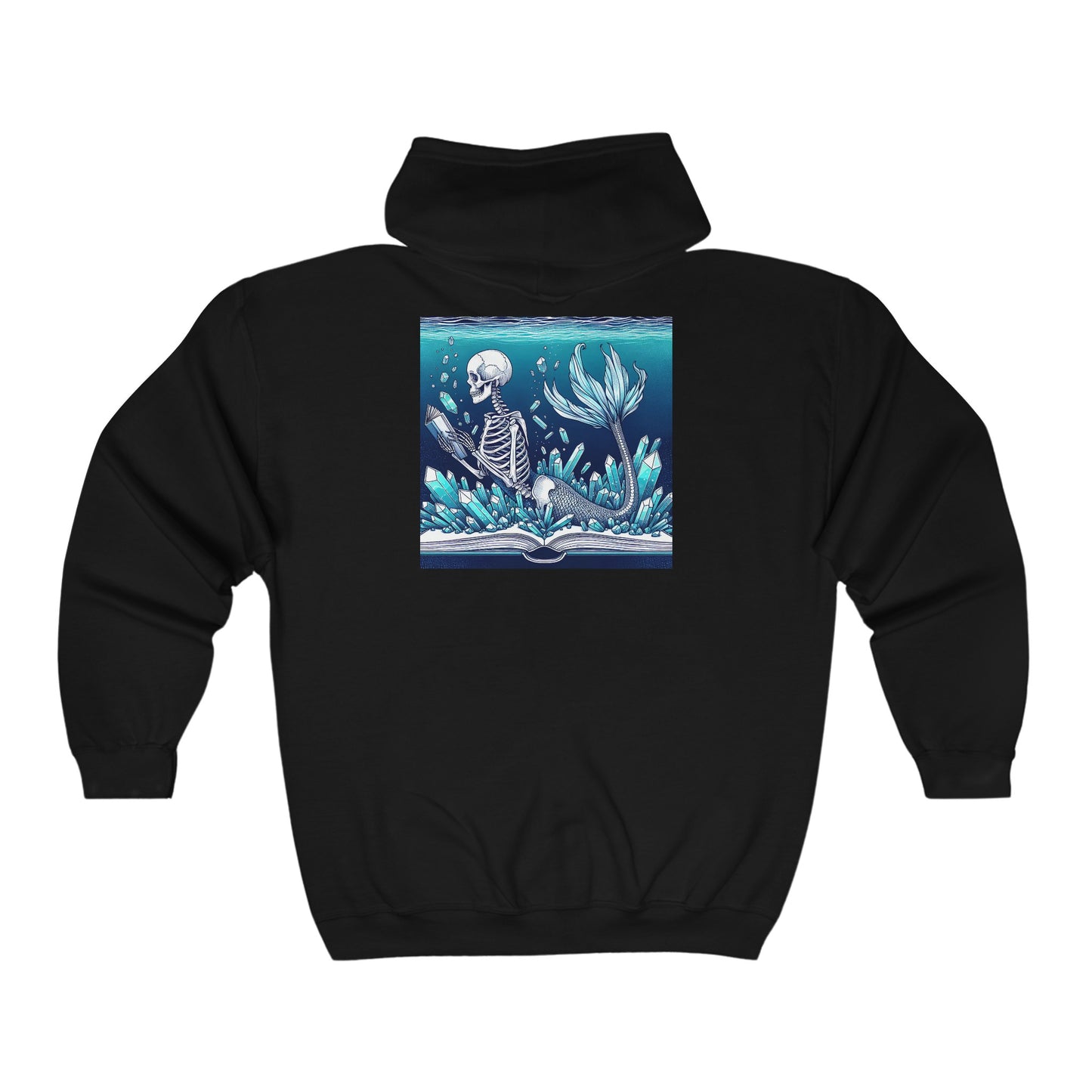 Mermaid Skeleton Zip Sweatshirt