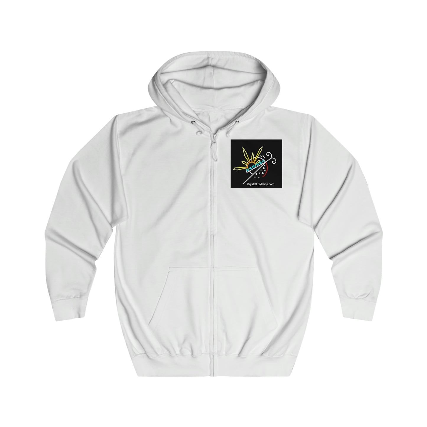 Unisex Full Zip Logo Hoodie