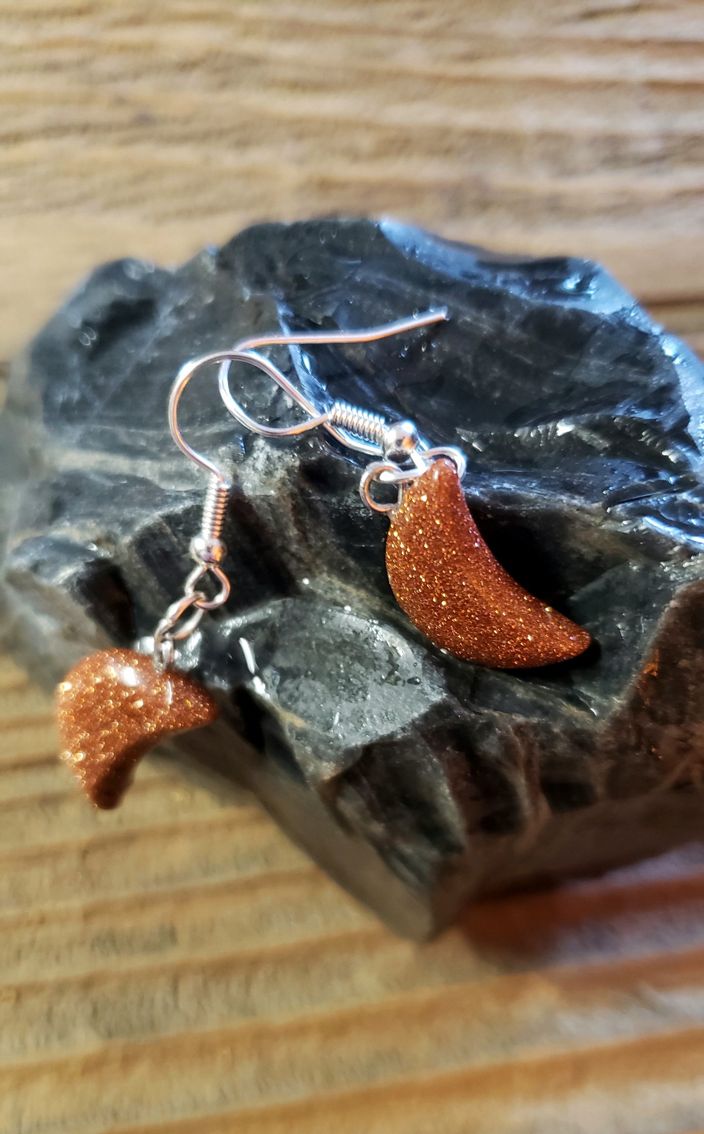 Goldstone Earrings