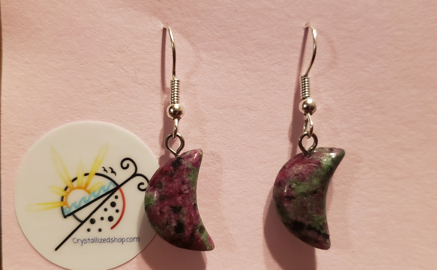Ruby Zoisite Earrings