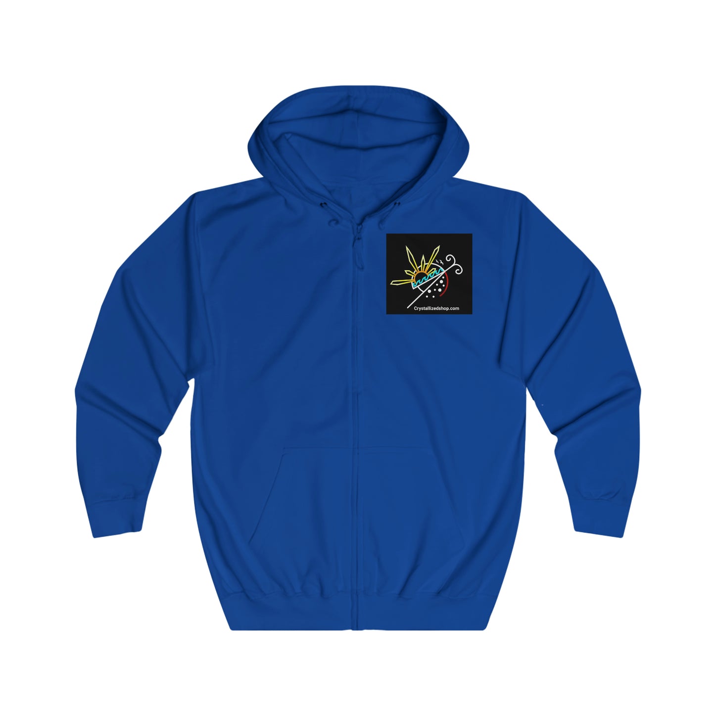 Unisex Full Zip Logo Hoodie