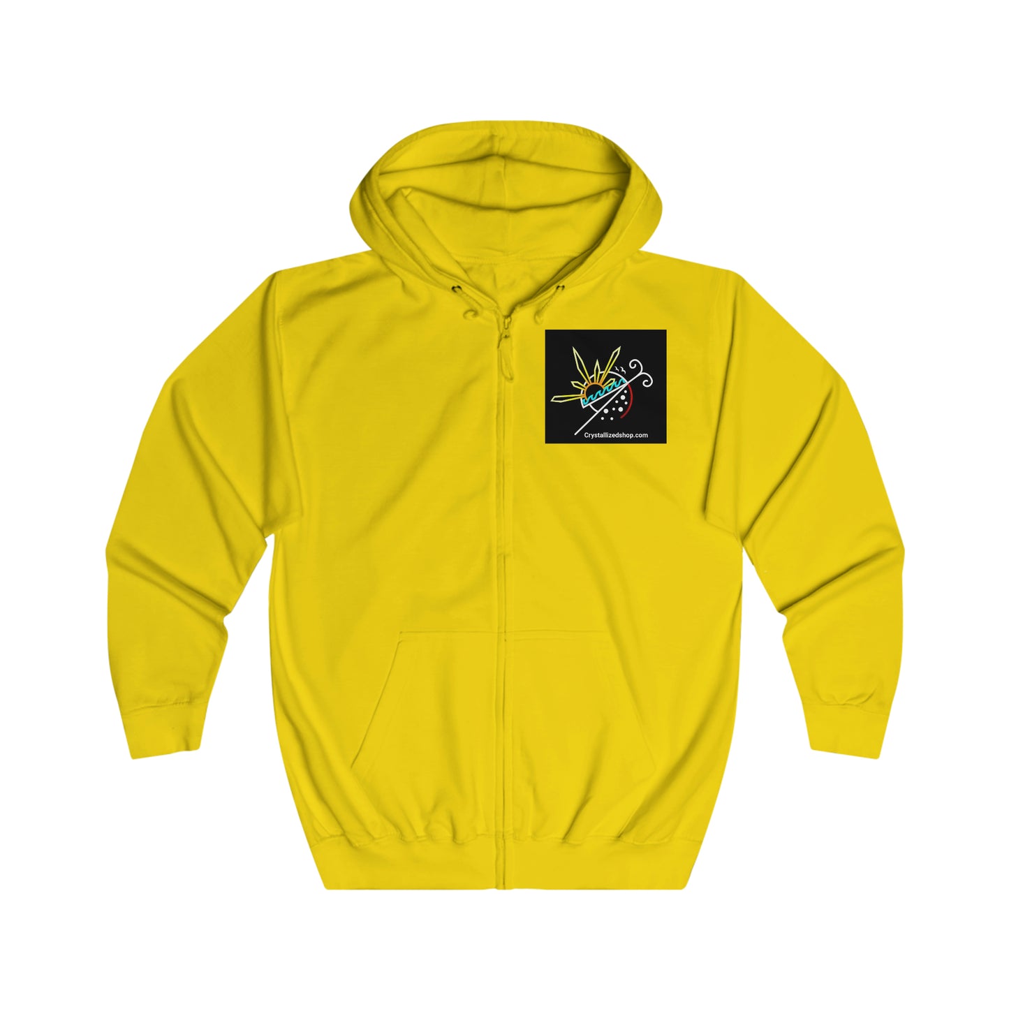 Unisex Full Zip Logo Hoodie
