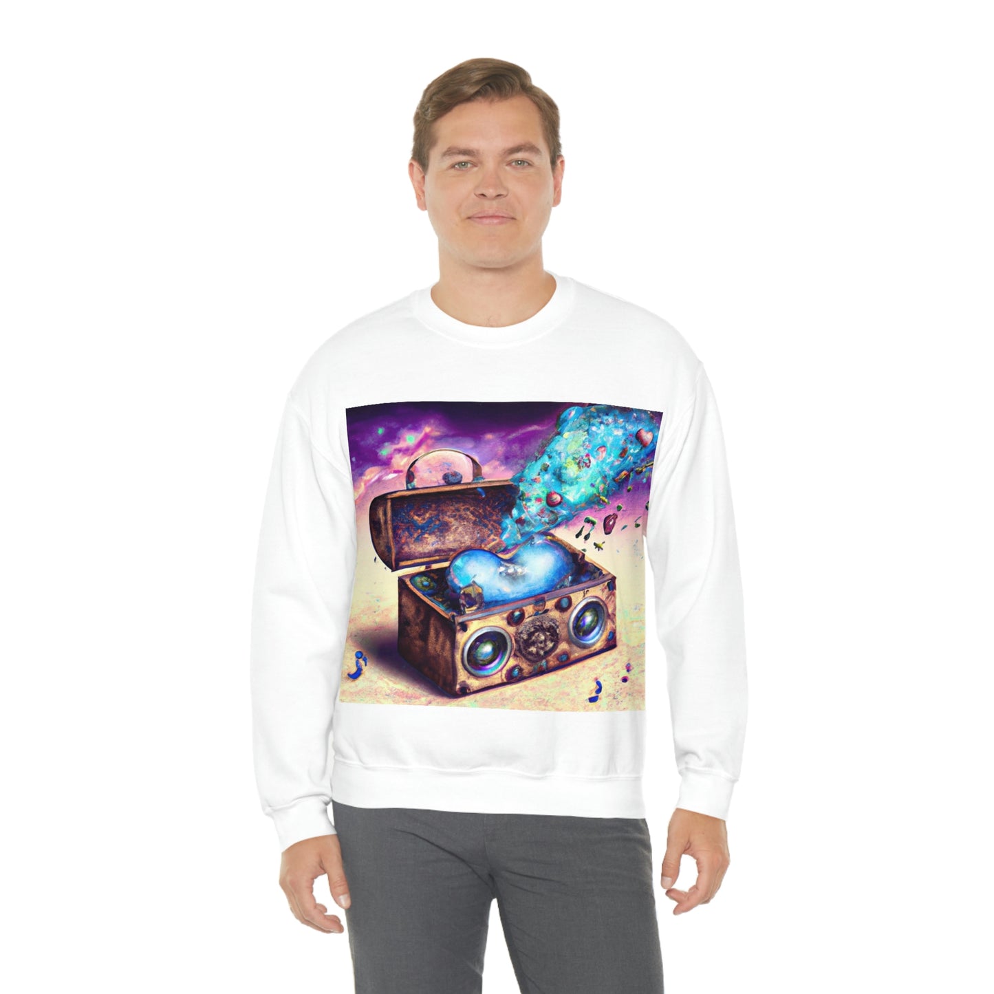 Unisex Heavy Blend™ Crewneck Sweatshirt-Music Lover