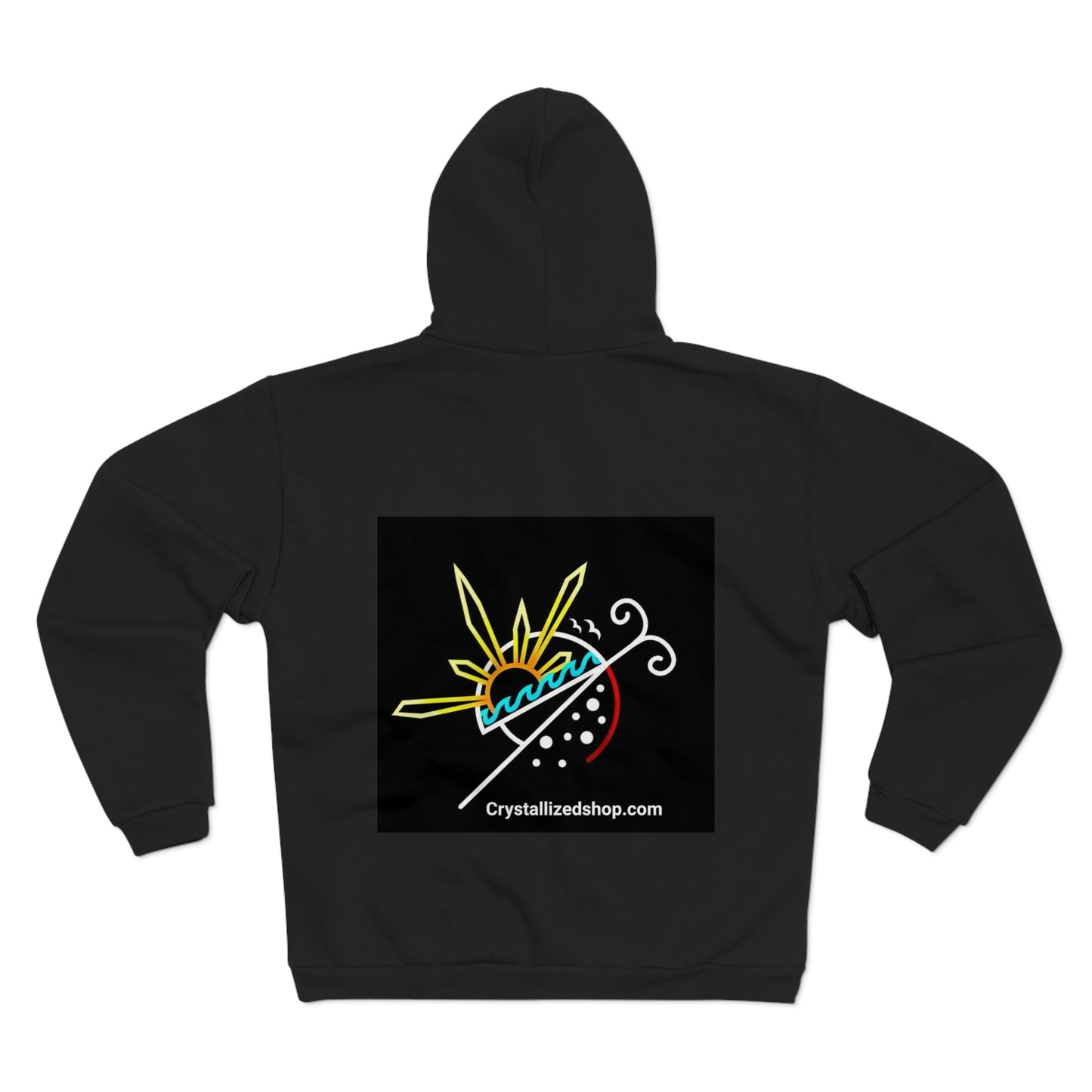 Unisex Hooded Zip Logo Sweatshirt