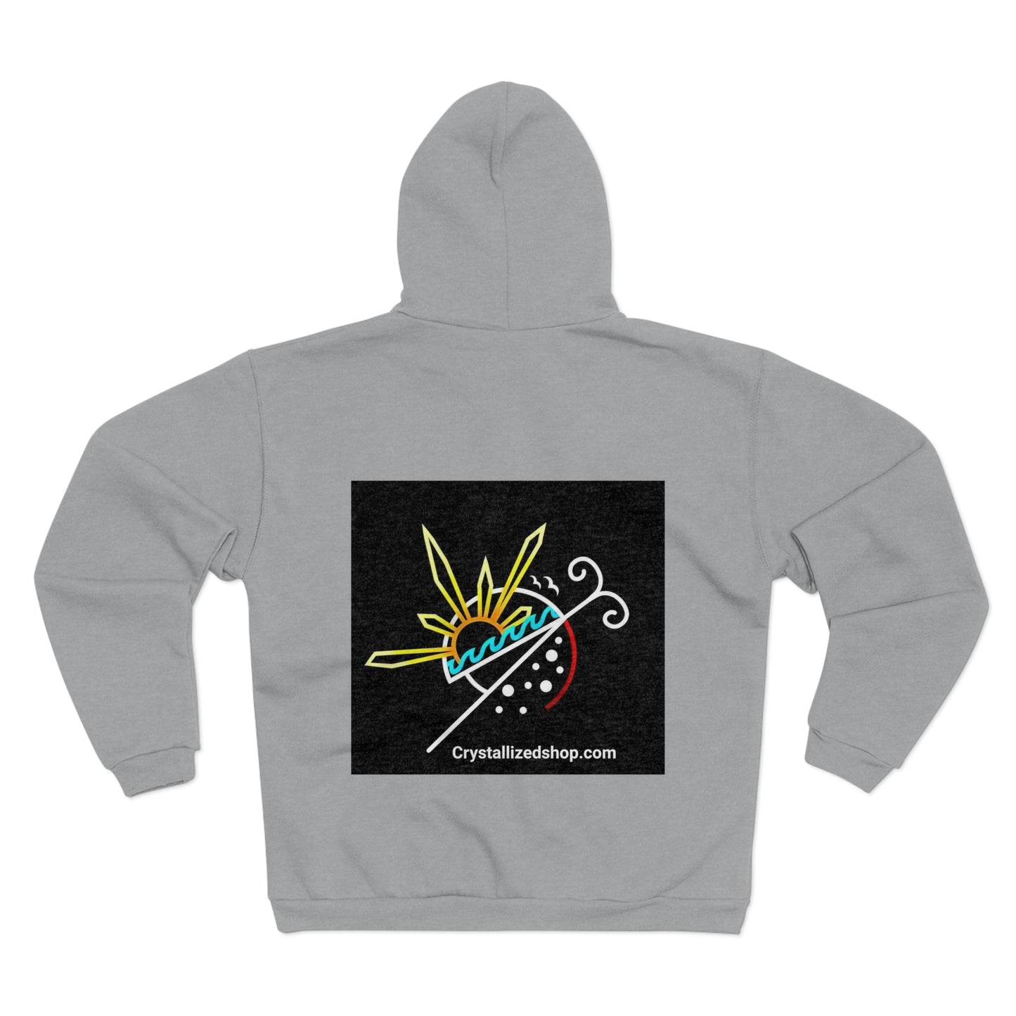 Unisex Hooded Zip Logo Sweatshirt