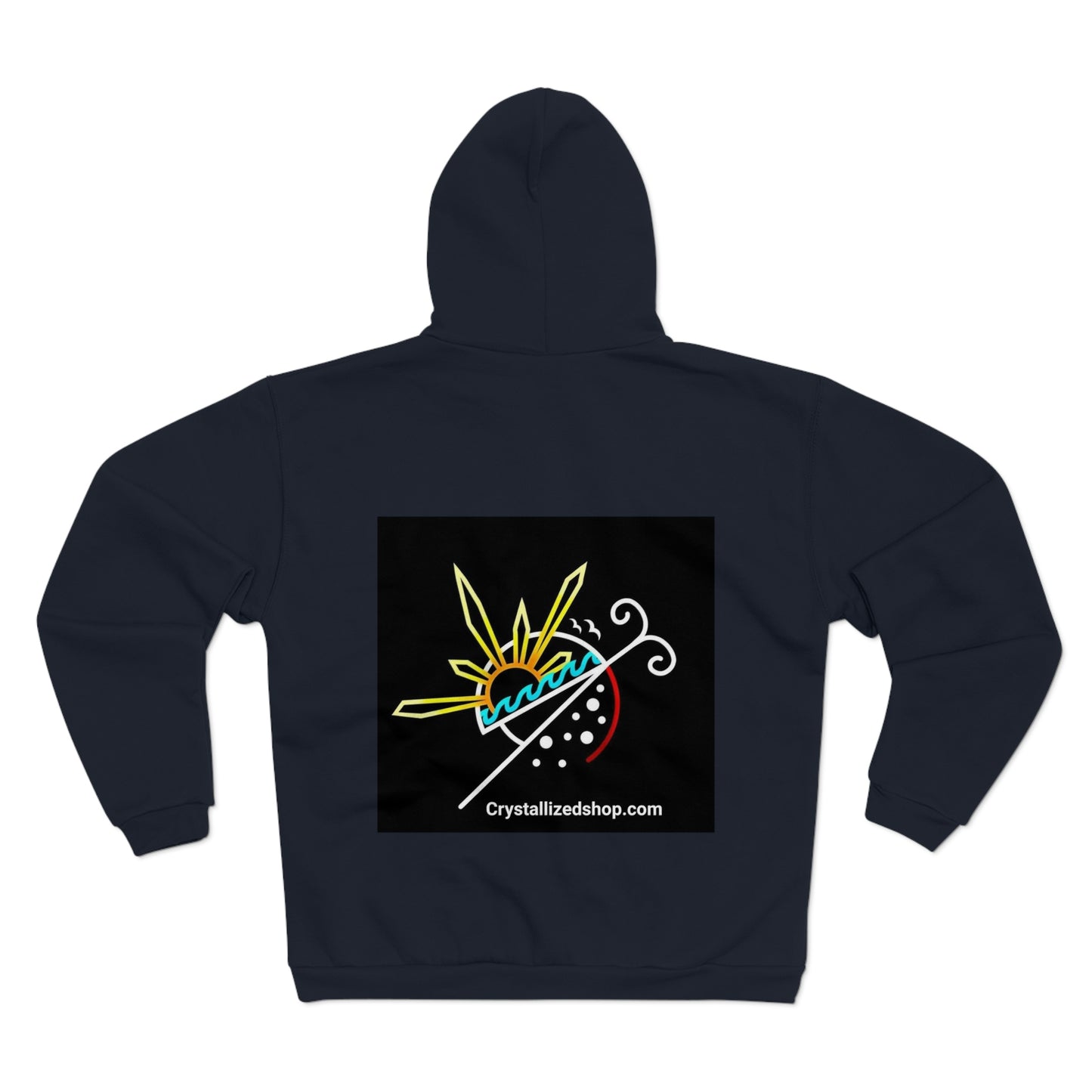 Unisex Hooded Zip Logo Sweatshirt