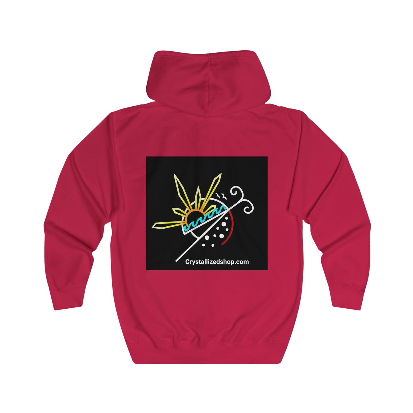Unisex Full Zip Logo Hoodie