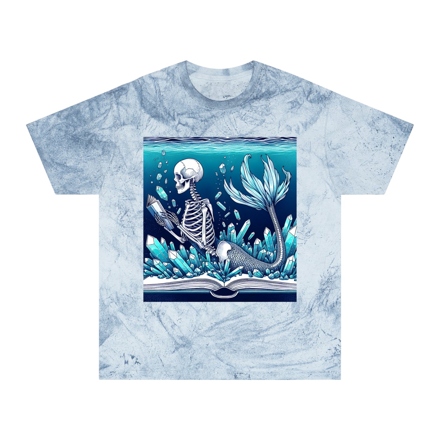 Tiedye Reading Mermaid T-Shirt