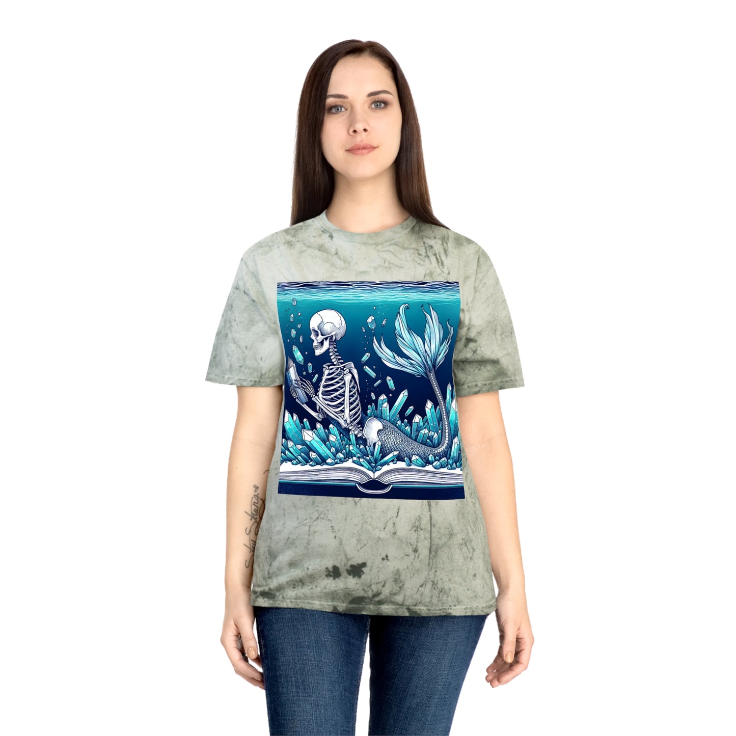 Tiedye Reading Mermaid T-Shirt