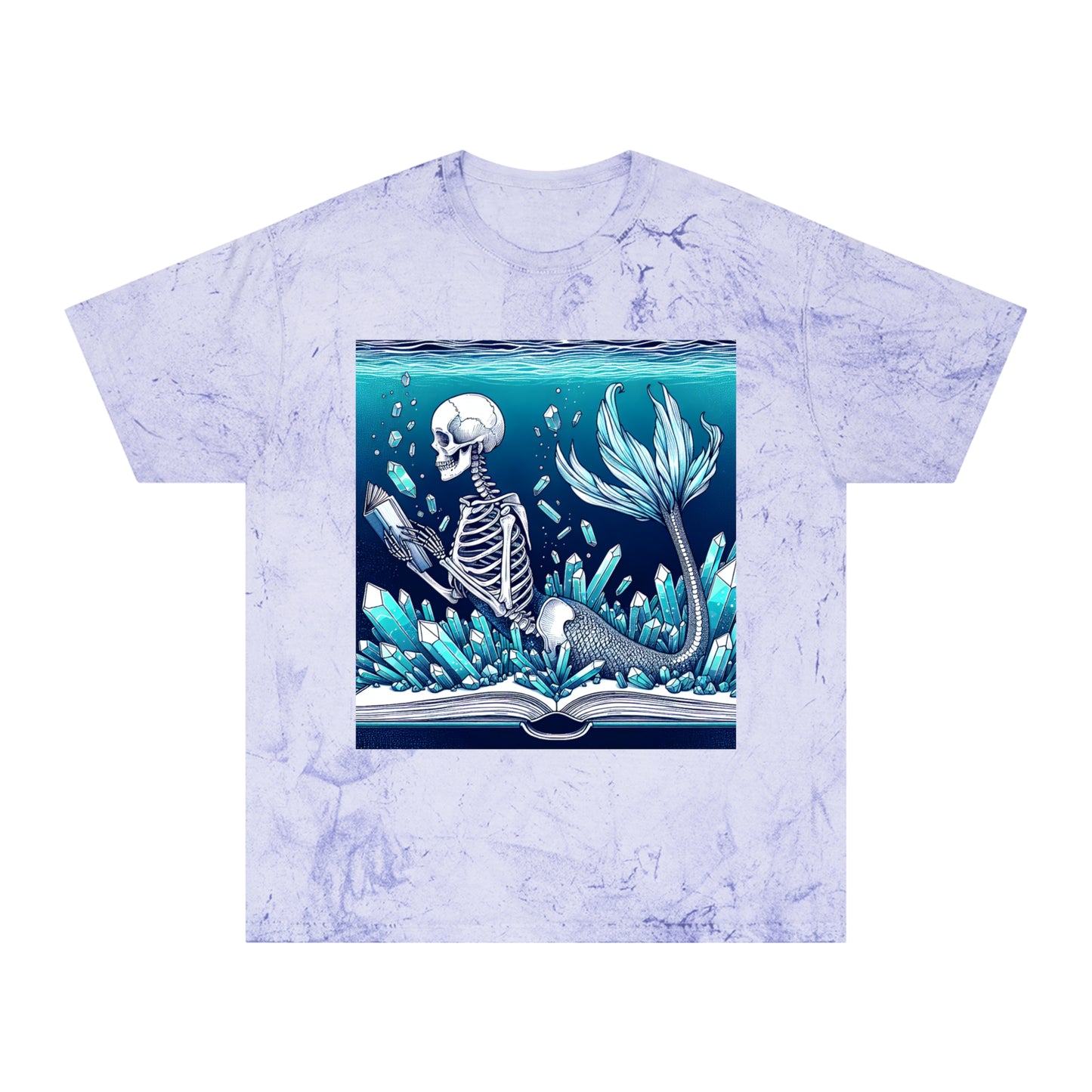 Tiedye Reading Mermaid T-Shirt