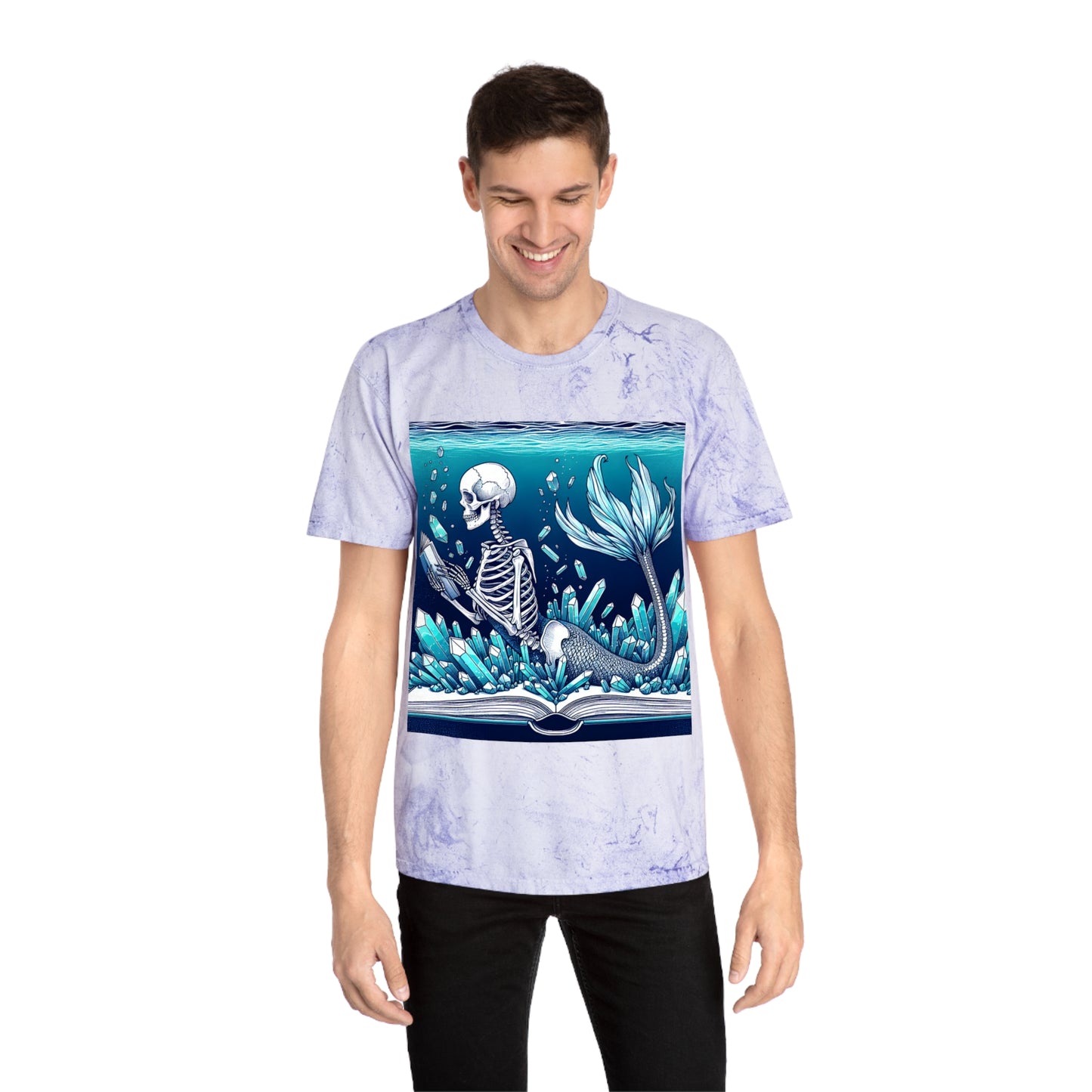 Tiedye Reading Mermaid T-Shirt