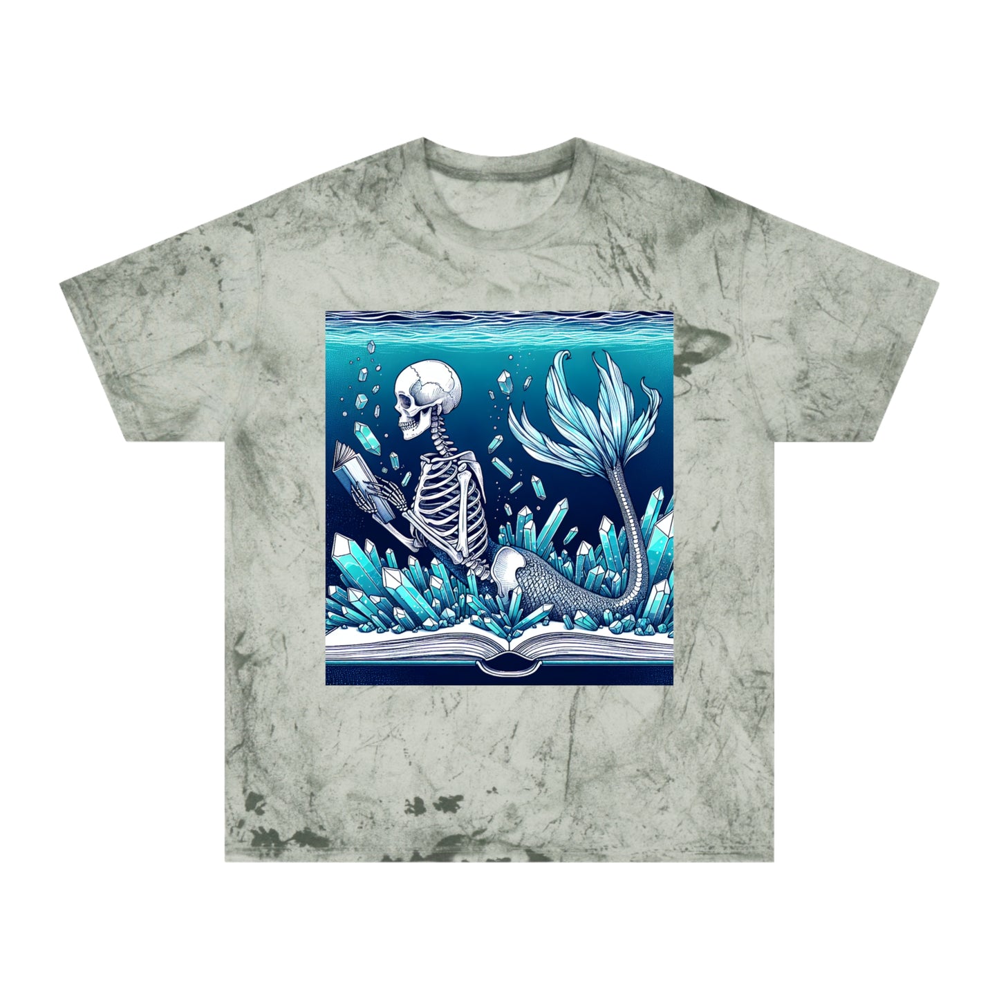 Tiedye Reading Mermaid T-Shirt