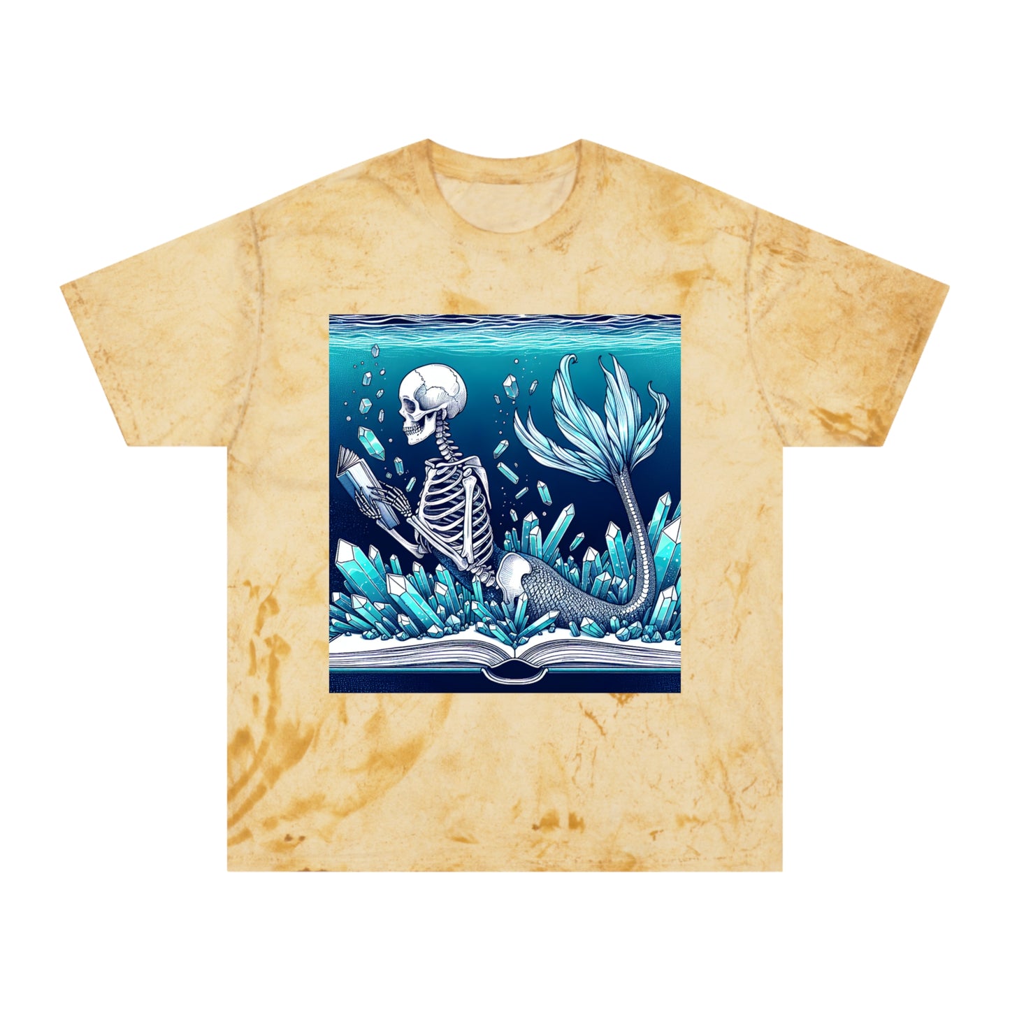 Tiedye Reading Mermaid T-Shirt