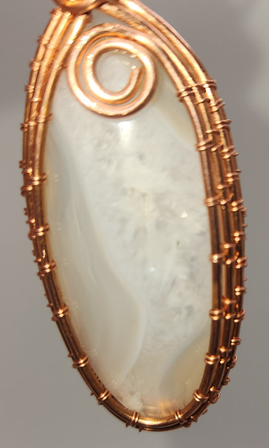 White Agate Necklace