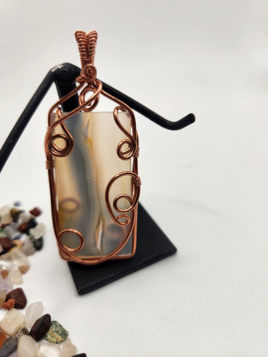 White Agate Necklace
