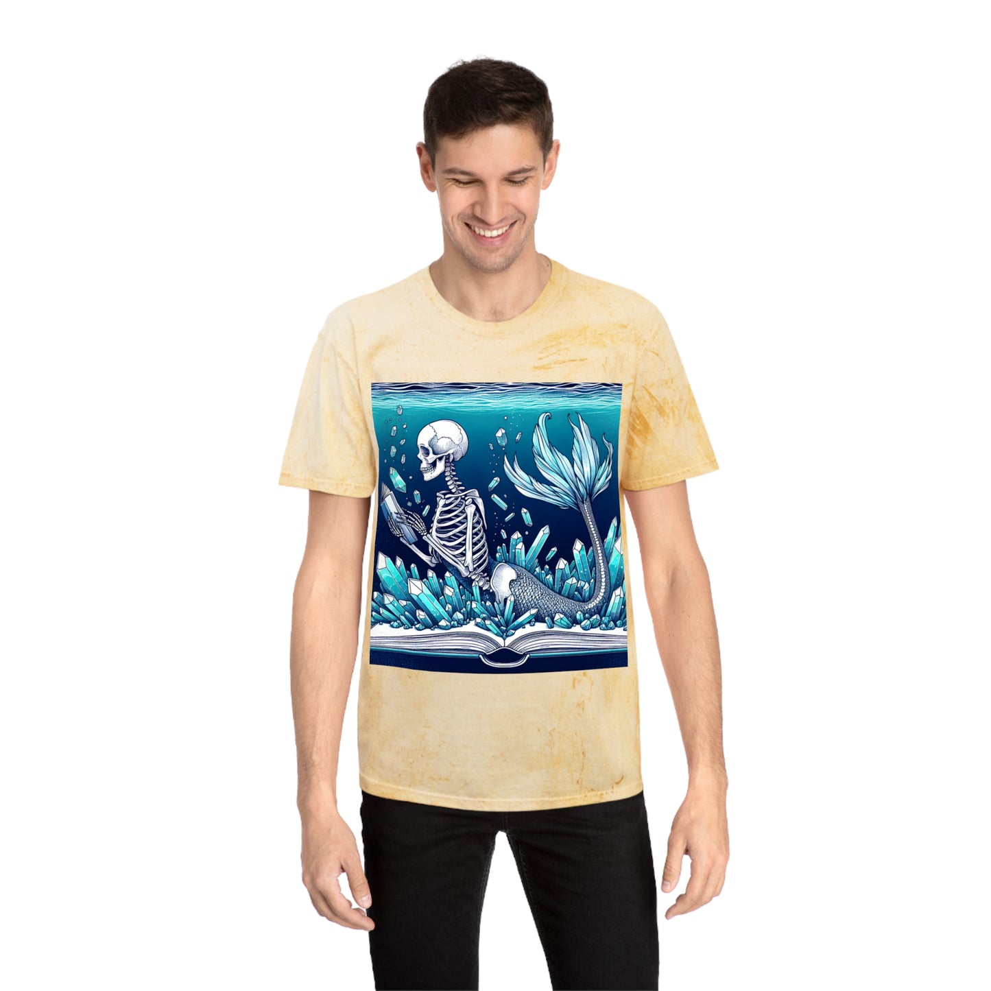 Tiedye Reading Mermaid T-Shirt