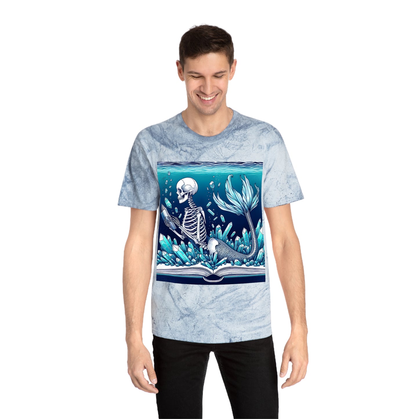 Tiedye Reading Mermaid T-Shirt