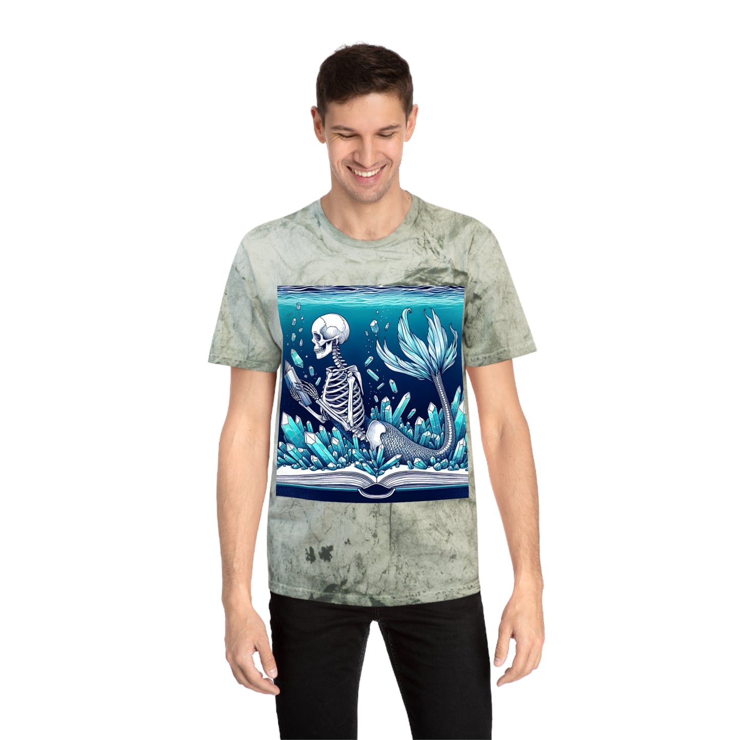 Tiedye Reading Mermaid T-Shirt