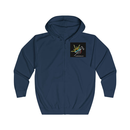 Unisex Full Zip Logo Hoodie