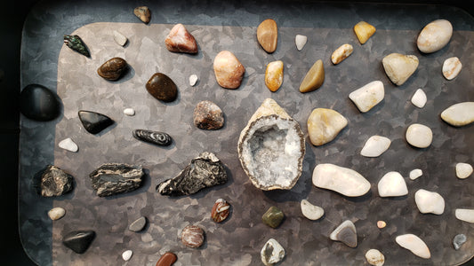 Assortment of Tumbled and Raw Gemstones
