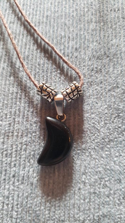 Onyx Moon Necklace