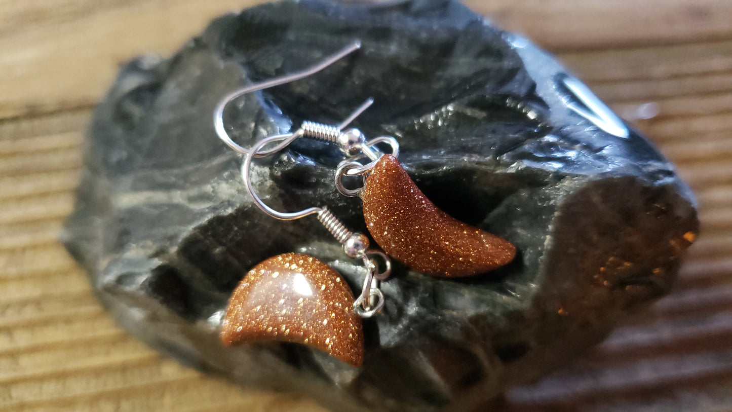 Goldstone Earrings