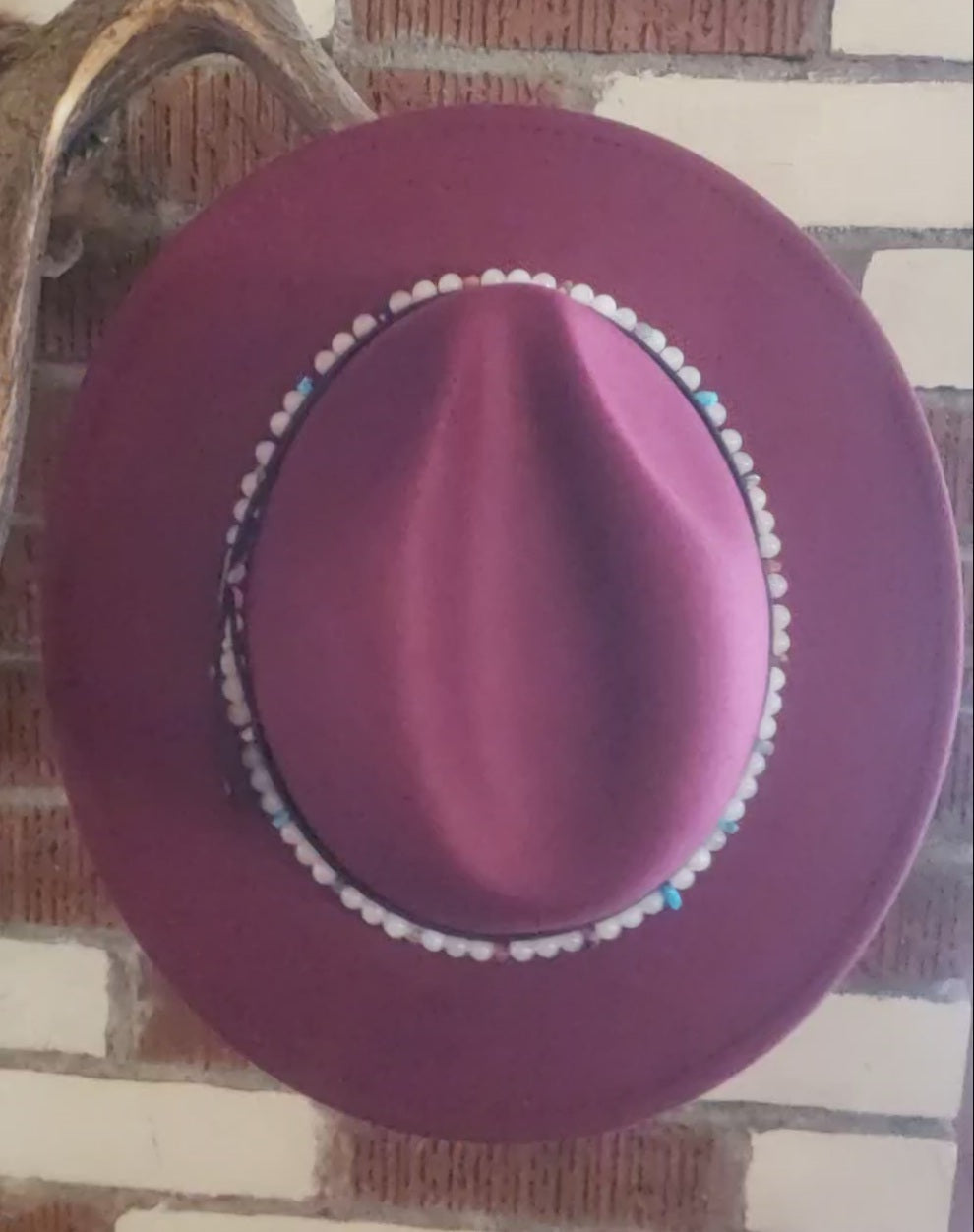 Maroon Moonstone Hat
