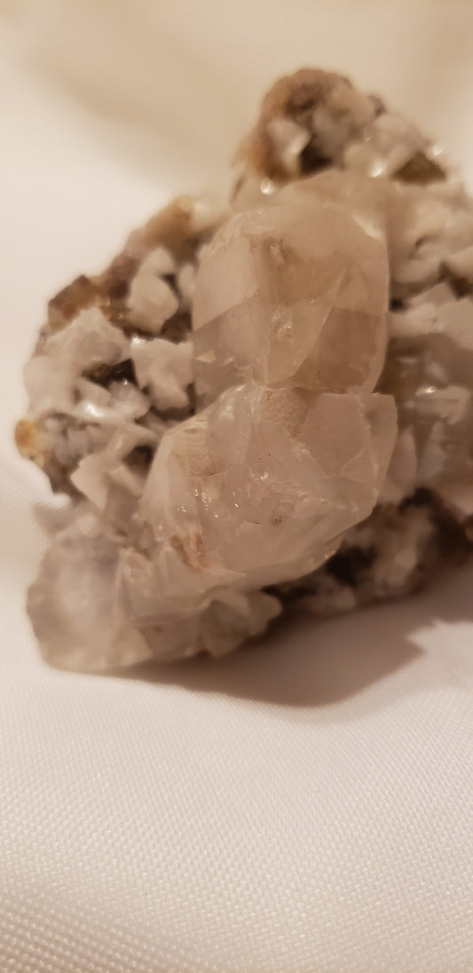 Spanish Calcite on Fluorite