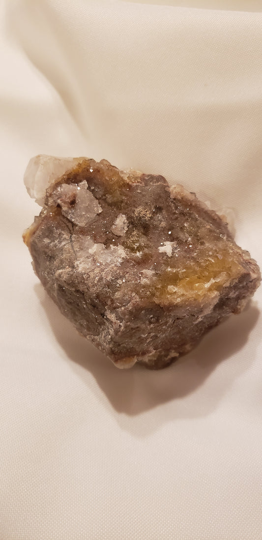 Spanish Calcite on Fluorite