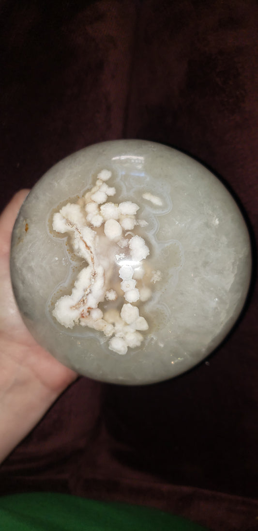 Flower Agate Sphere