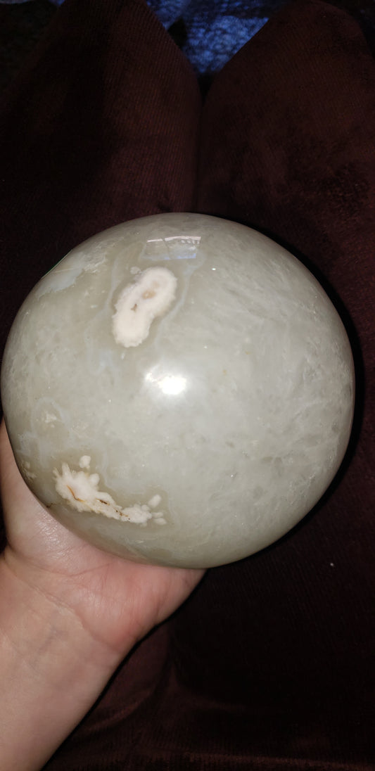 Flower Agate Sphere