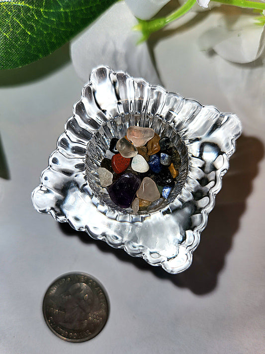 Crystal Filled Sphere Holder