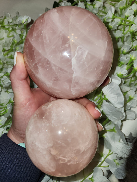 Rose Quartz Spheres
