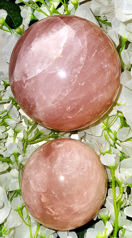 Rose Quartz Spheres